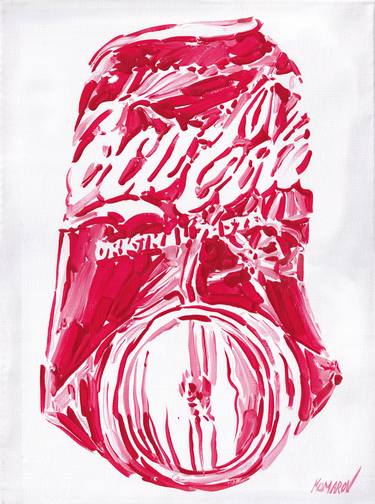 Coca-Cola can oil panting red drink pop art expressionism thumb