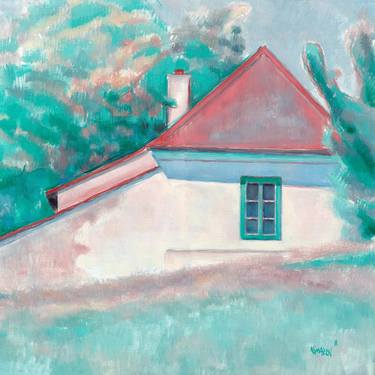 Country house oil painting architecture impressionism cubism thumb