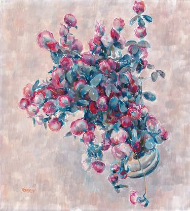 Original Abstract Floral Paintings by Vitali Komarov