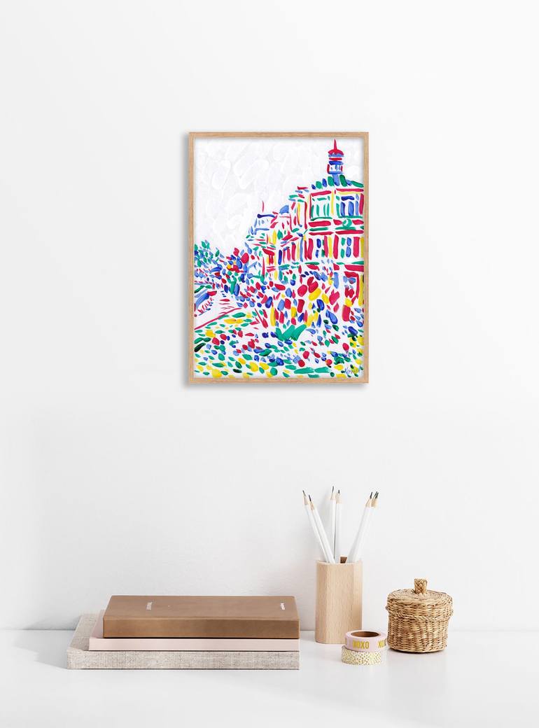 Original Impressionism Cities Painting by Vitali Komarov