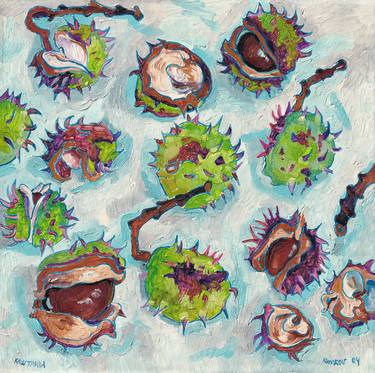 Original Abstract Food Paintings by Vitali Komarov