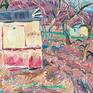 Orchard landscape painting impressionism