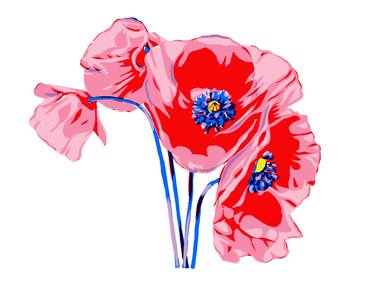 Print of Floral Digital by Vitali Komarov
