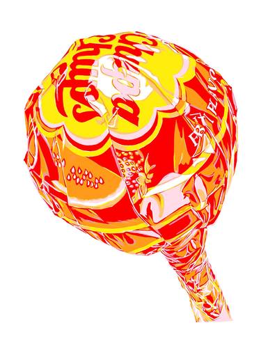 Lollipop candy pop art expressionism colorful red pink food thumb