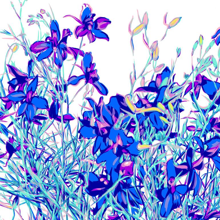 Original Contemporary Floral Drawing by Vitali Komarov