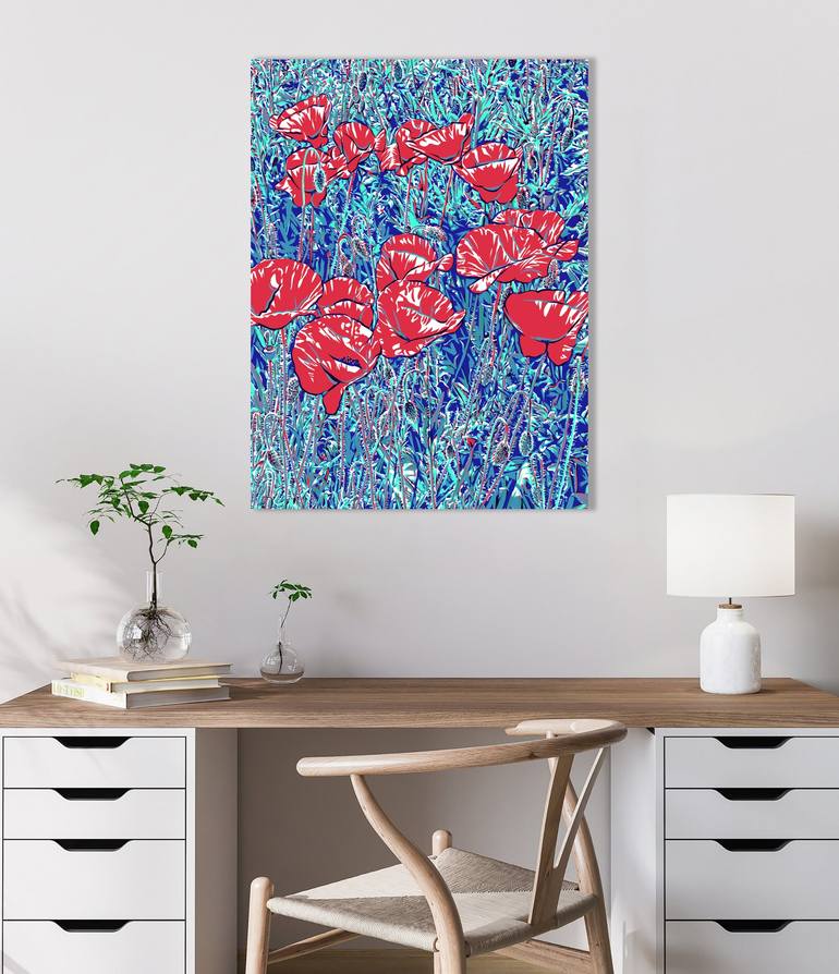 Original Contemporary Floral Digital by Vitali Komarov