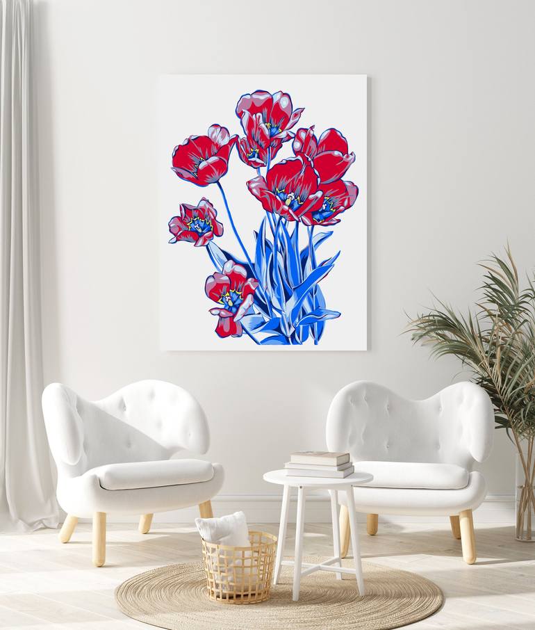 Original Contemporary Floral Digital by Vitali Komarov