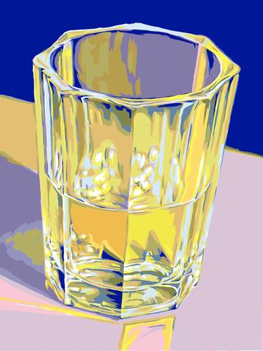 Wine glass luxury kitchen pop art expressionism thumb