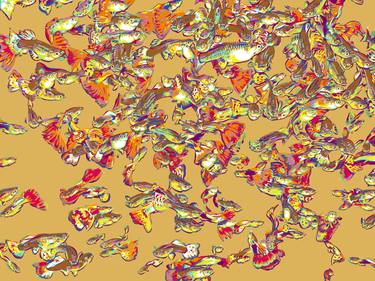 Print of Abstract Fish Digital by Vitali Komarov