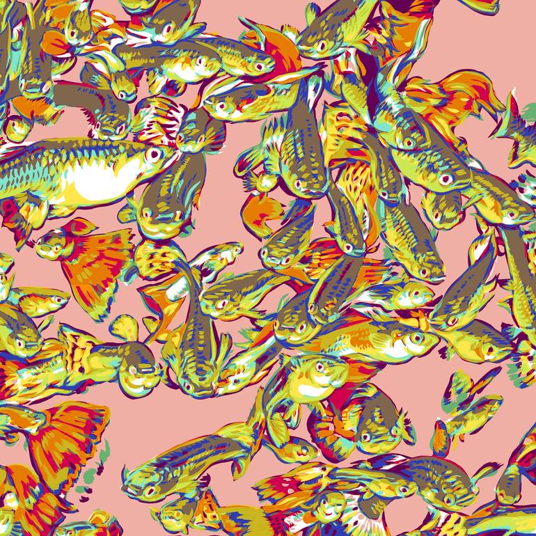 Original Fish Digital by Vitali Komarov