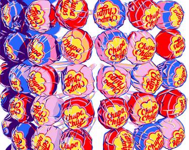 Colorful lollipop painting food kitchen pop art expressionism thumb