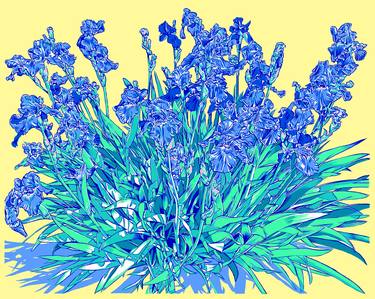 Original Impressionism Floral Digital by Vitali Komarov