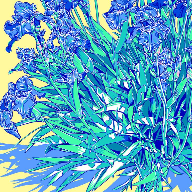 Original Contemporary Floral Digital by Vitali Komarov