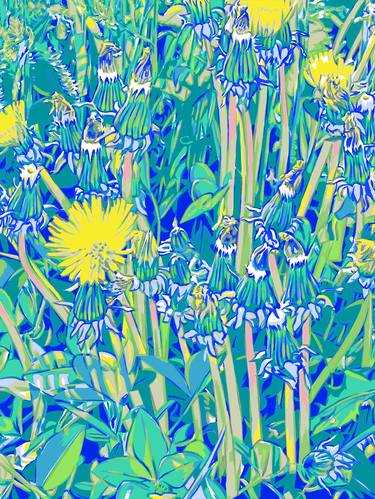 Original Contemporary Floral Digital by Vitali Komarov