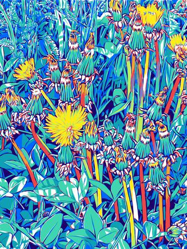 Print of Contemporary Floral Digital by Vitali Komarov