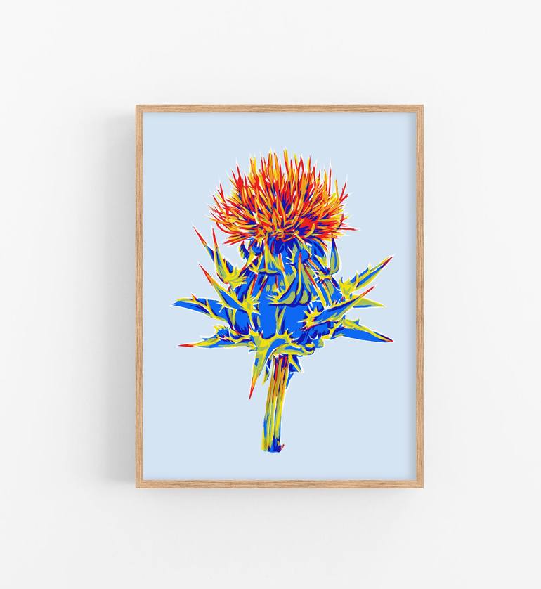 Original Contemporary Floral Digital by Vitali Komarov