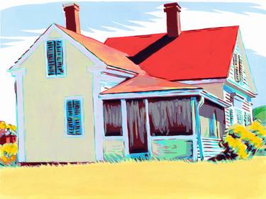 Marshall's House Edward Hopper architecture painting colorful thumb