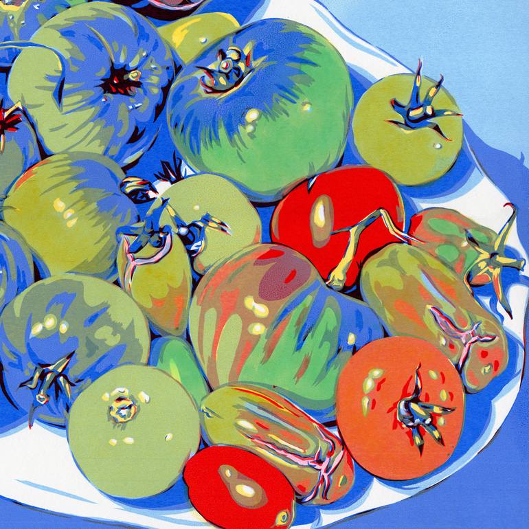 Original Illustration Food Painting by Vitali Komarov
