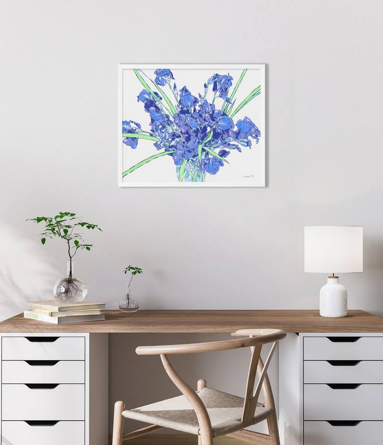 Original Floral Painting by Vitali Komarov