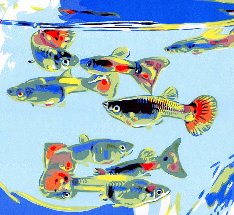 Original Fish Painting by Vitali Komarov