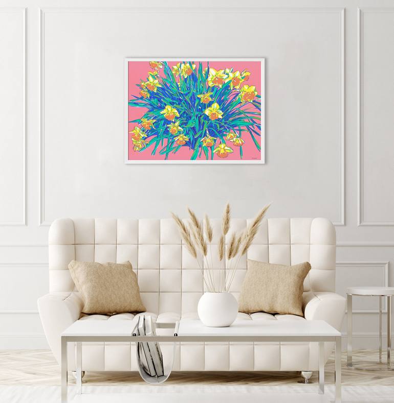 Original Floral Painting by Vitali Komarov