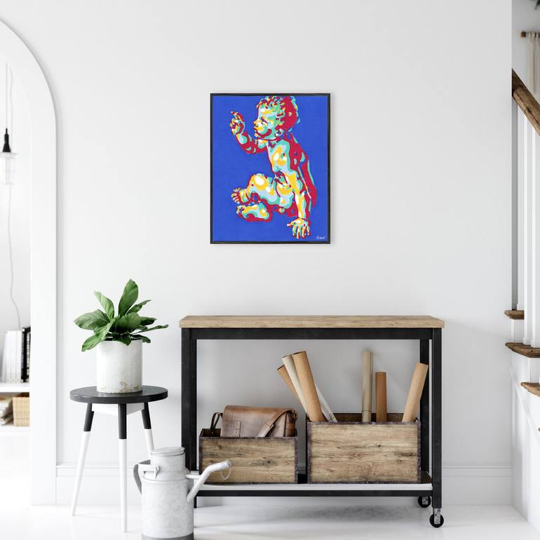 Original Pop Art Religion Painting by Vitali Komarov