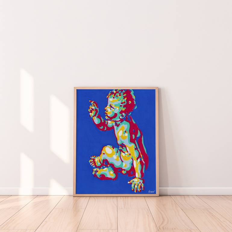 Original Pop Art Religion Painting by Vitali Komarov