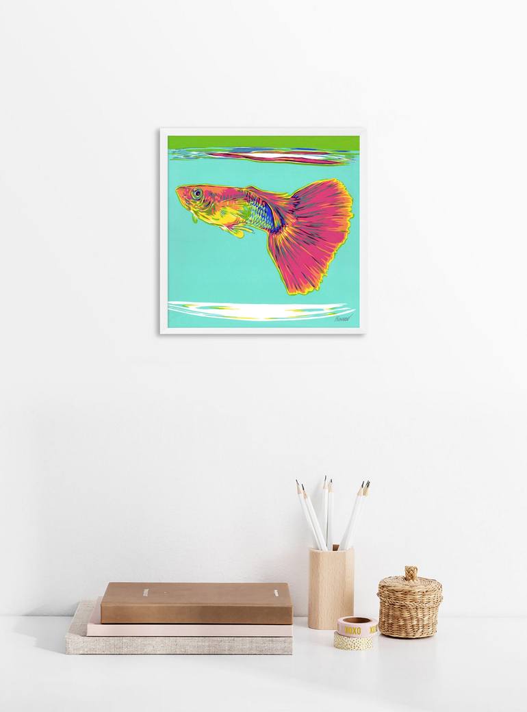 Original Fish Painting by Vitali Komarov