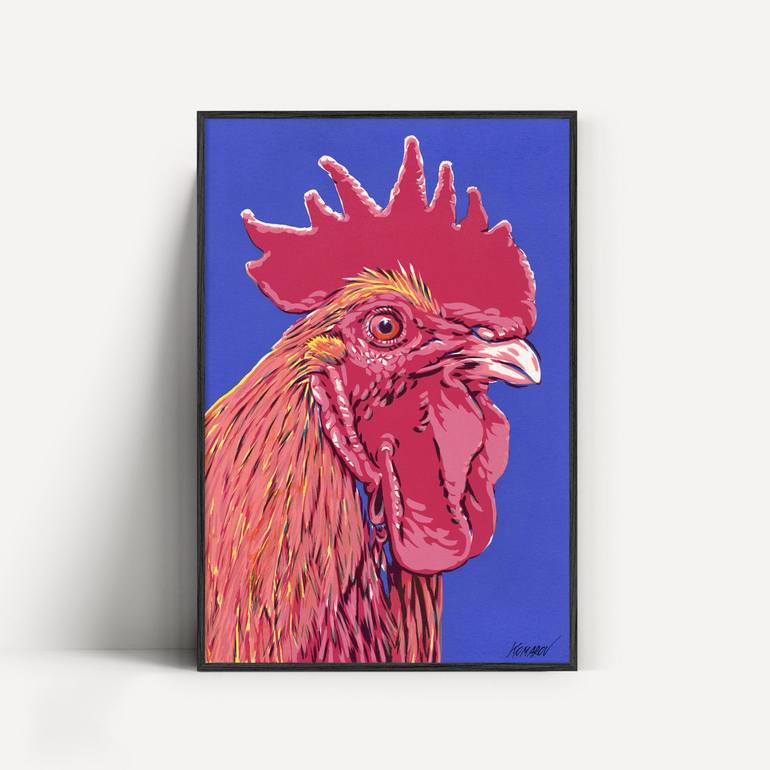 Original Pop Art Animal Painting by Vitali Komarov