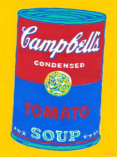 Campbell's soup can painting after Andy Warhol original pop art thumb