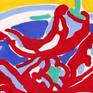 Paprika painting Kitchen original art Vegetable food pop art