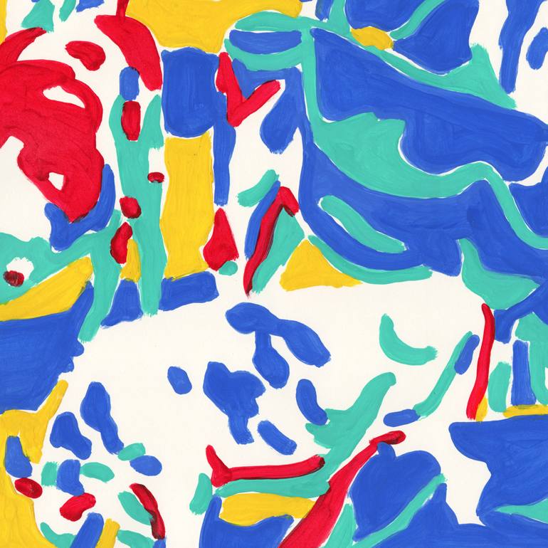 Original Abstract Animal Painting by Vitali Komarov