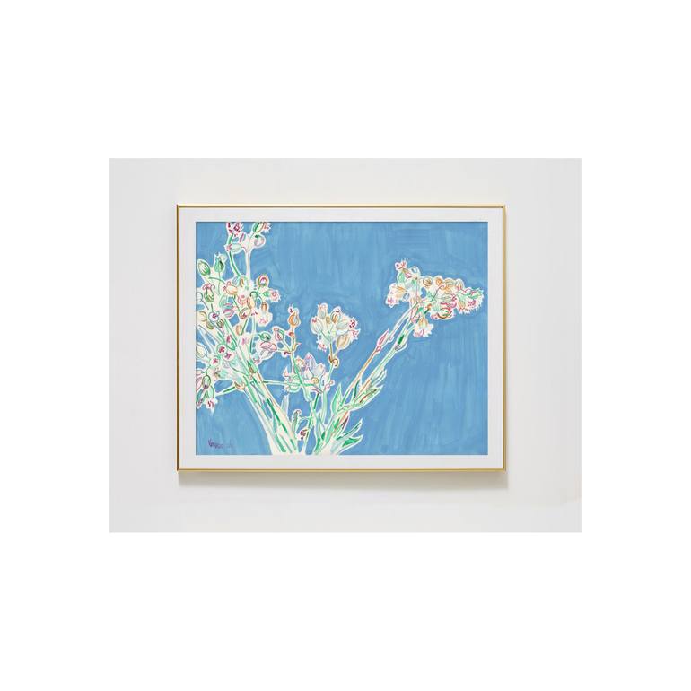 Original Art Deco Floral Painting by Vitali Komarov