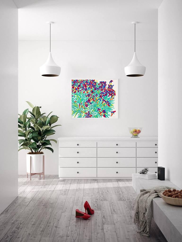 Original Floral Painting by Vitali Komarov