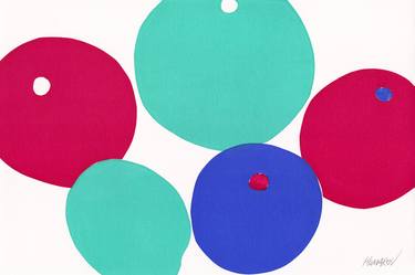 Apple graphic art colorful kitchen food fruit pop art minimalism thumb