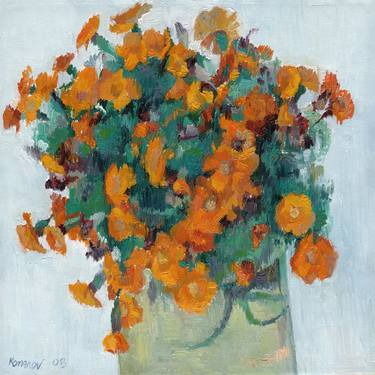 Original Impressionism Floral Paintings by Vitali Komarov