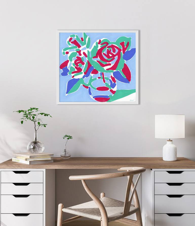 Original Floral Painting by Vitali Komarov