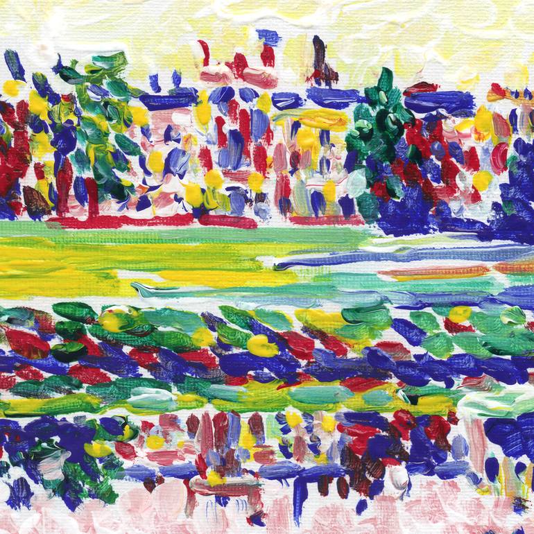 Original Impressionism Architecture Painting by Vitali Komarov