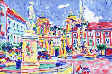 Print of Cities Paintings by Vitali Komarov