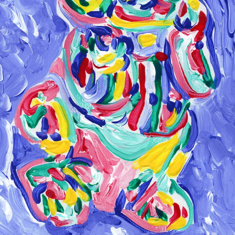 Original Impressionism Animal Painting by Vitali Komarov