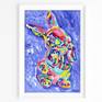 Easter bunny painting Rabbit original art hare animal pop art