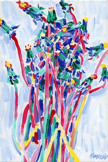 Print of Impressionism Floral Paintings by Vitali Komarov