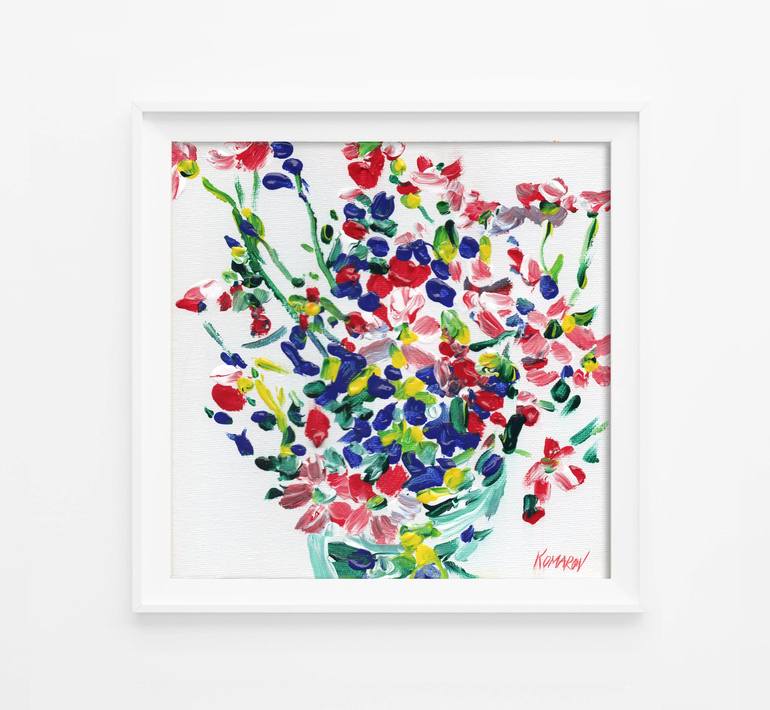 Original Floral Painting by Vitali Komarov