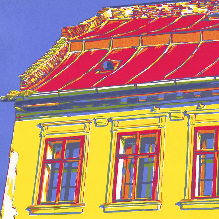 Original Architecture Painting by Vitali Komarov