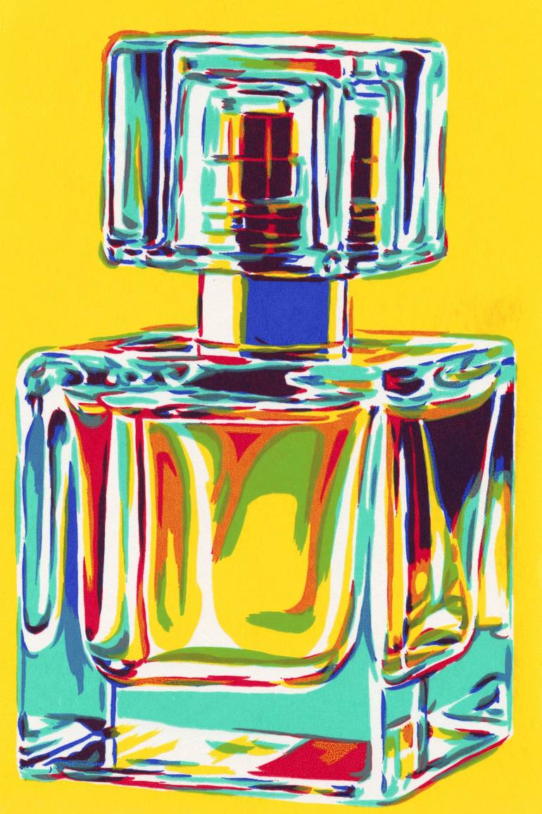 Perfume bottle painting Fashion original pop art colorful artwork Painting