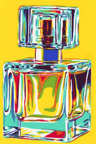 perfume bottle painting