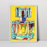 Perfume bottle painting Fashion original pop art colorful artwork