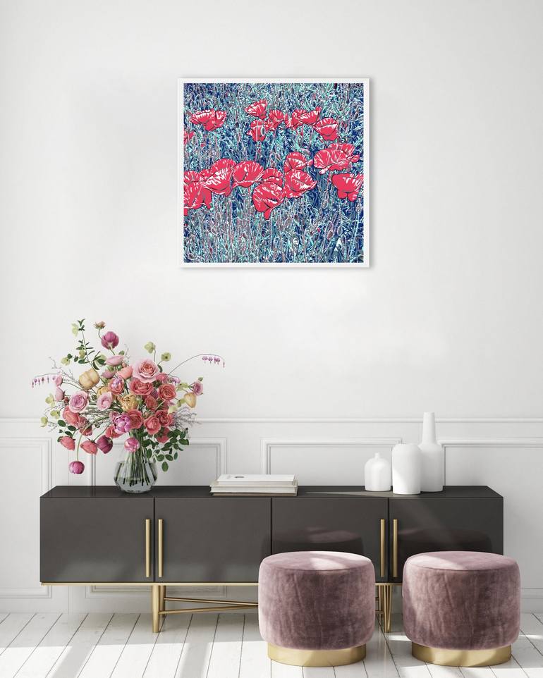 Original Impressionism Floral Painting by Vitali Komarov