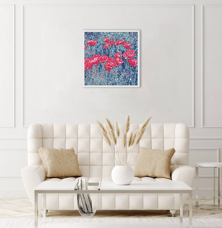 Original Impressionism Floral Painting by Vitali Komarov