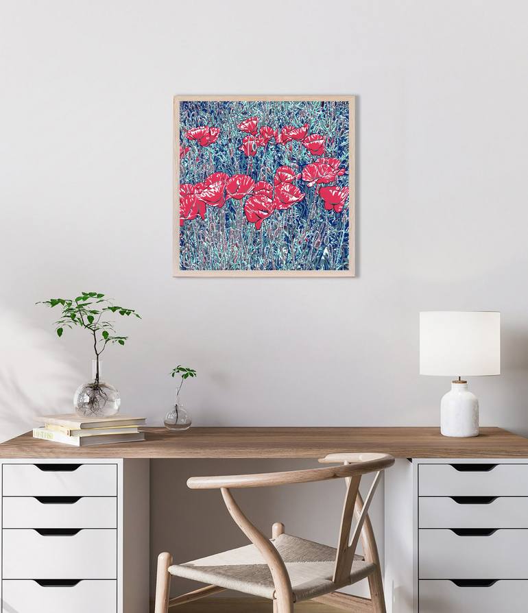 Original Impressionism Floral Painting by Vitali Komarov